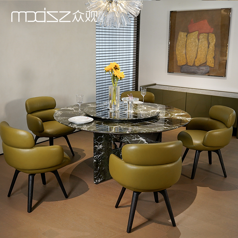 Nico Natural Marble Dining Table